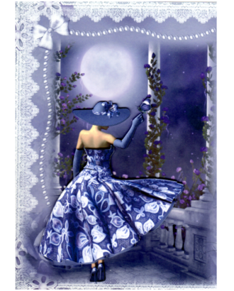 Purple Dress Moonlight